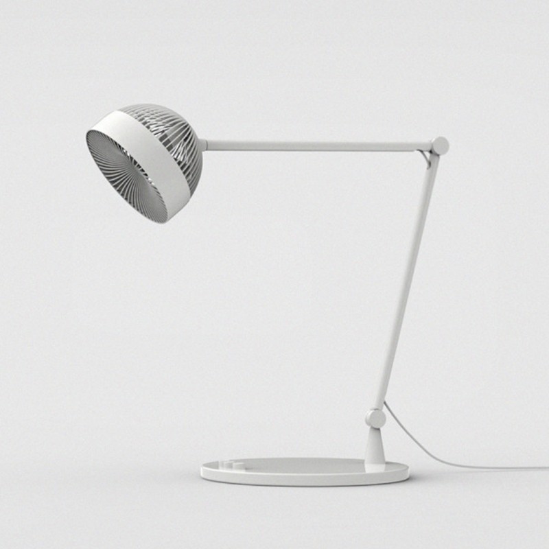 Interior white armchair floor lamp